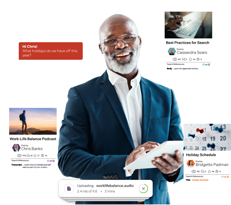AI Q&A Collective Knowledge Engine Bloomfire feature